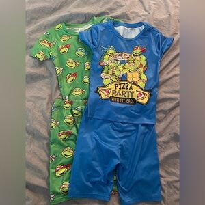 Teenage Mutant Ninja Turtles Kids Pajama Set - Blue & Green